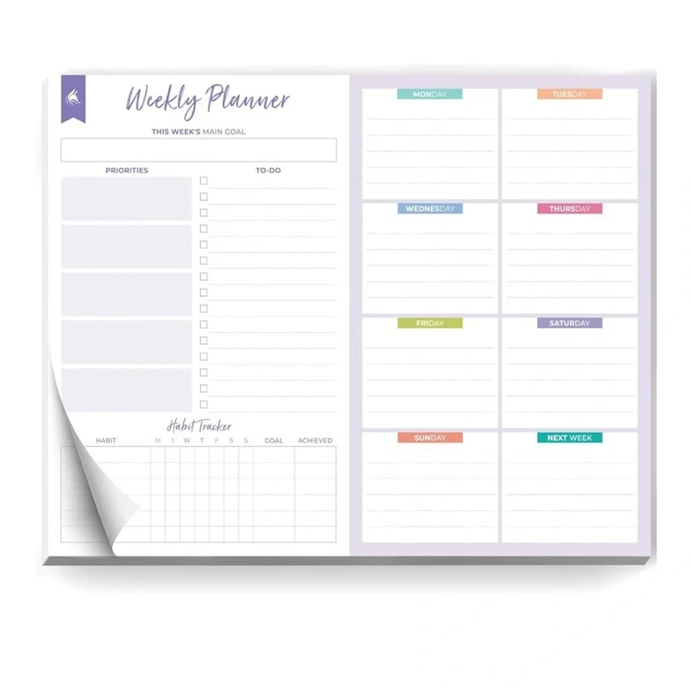 Blue Desk Planner Notepad